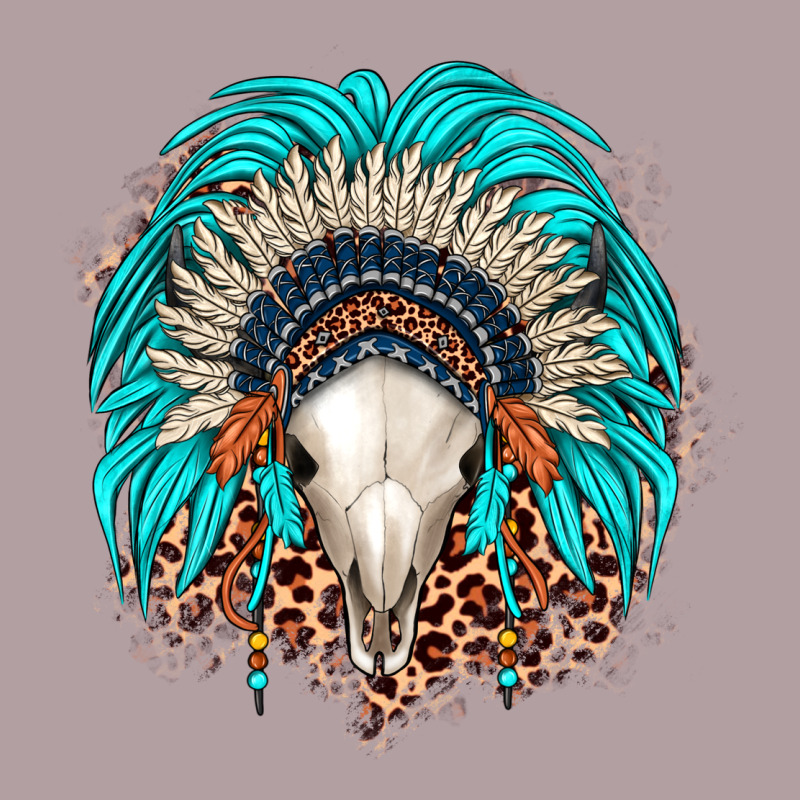 Bull Skull Indian Headdress Vintage Hoodie by JahusDesignShop | Teevron