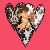 Country Cupid Valentine Cowhide Heart Premium Sweatshirt | Teevron