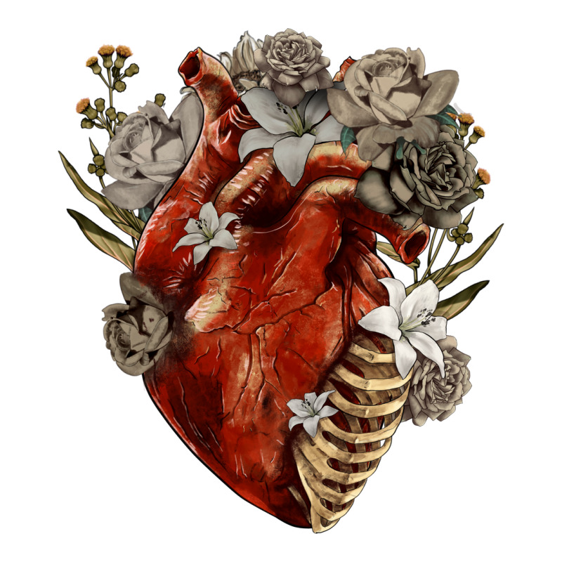 Flower Anatomical Heart Ladies Tee by RanaPortraitStore | Teevron