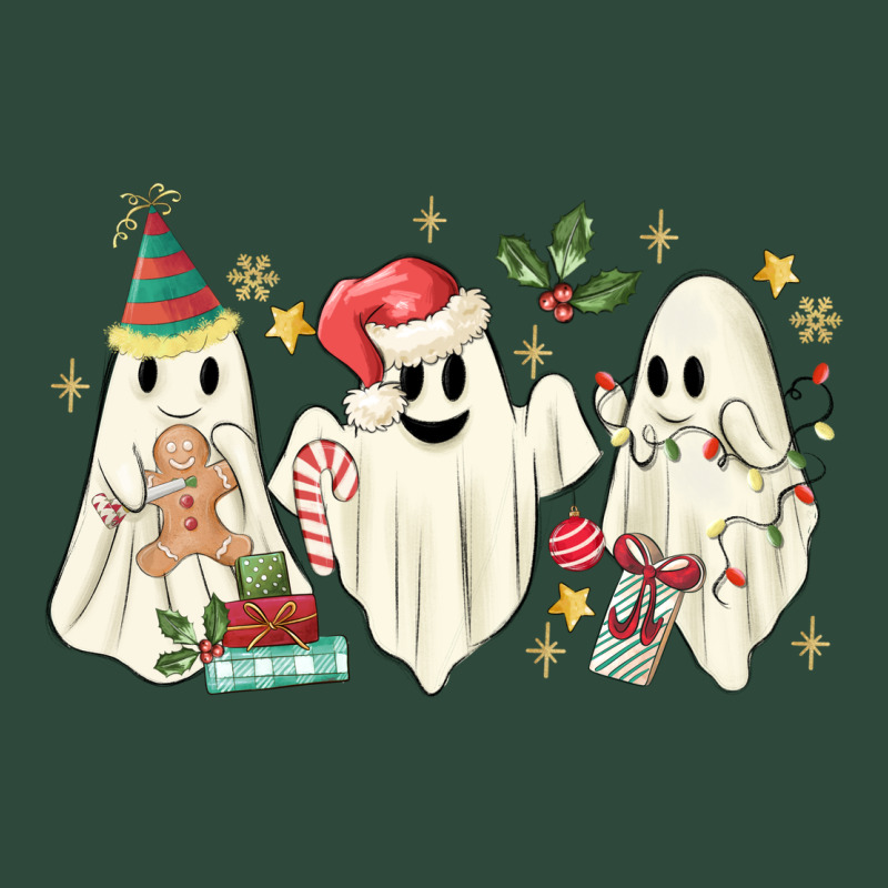 Christmas Ghosts Zipper Hoodie by MaliasSmallBusiness | Teevron