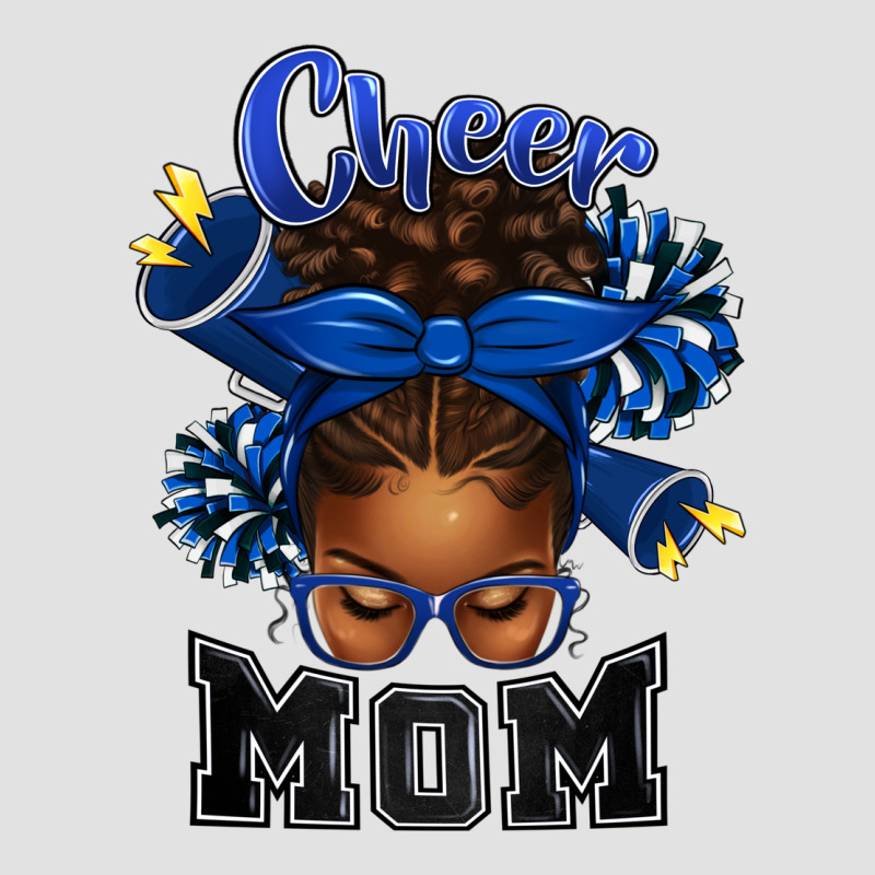 Cheer Mom Afro Messy Bun Premium Hoodie by texasbilliewilder | Teevron