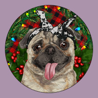 Christmas Pug With Buffalo Plaid Heavyweight Hoodie | Teevron