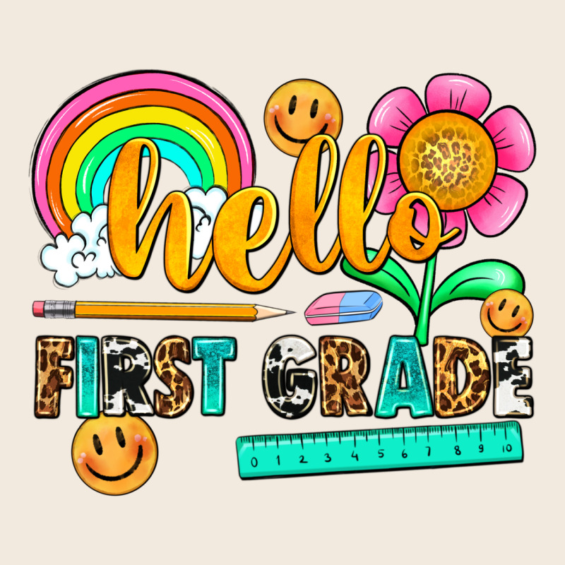 Hello First Grade Zipper Hoodie by NancyCooperArtShop | Teevron