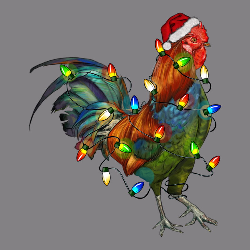 Christmas Lights Rooster Heavyweight Hoodie by RanaPortraitStore | Teevron