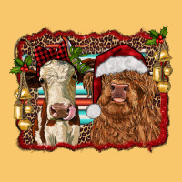 Christmas Heifer And Highland Cow With Serape Background Vintage Hoodie | Teevron