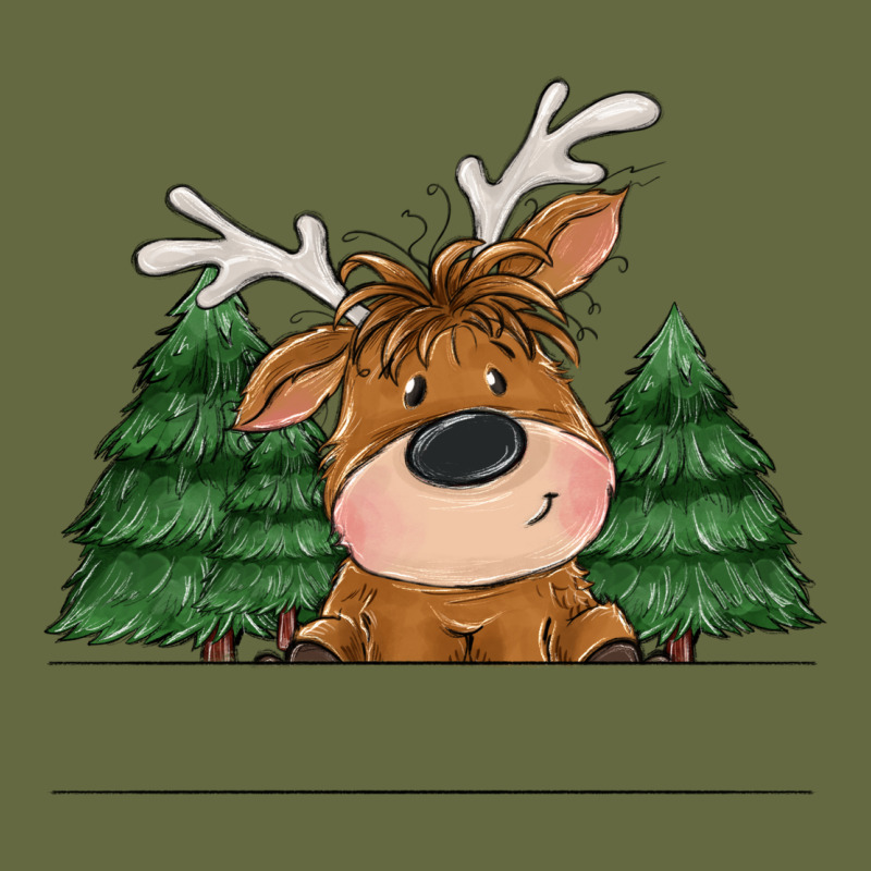 Personalized Christmas Deer Long Sleeve Tee by MaliasSmallBusiness | Teevron