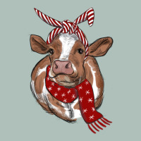 Christmas Heifer With Scarf Heavyweight Hoodie | Teevron