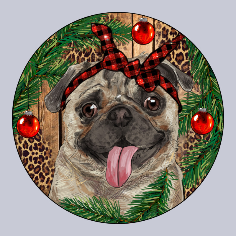 Christmas Pug With Leopard Heavyweight Hoodie by RanaPortraitStore | Teevron