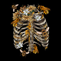 Flower Rib Cage Bees Ladies Tee | Teevron
