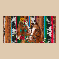 Western Horses Gemstone Horse Cowhide Leopard Floral Background Licens Heavyweight Sweatshirt | Teevron