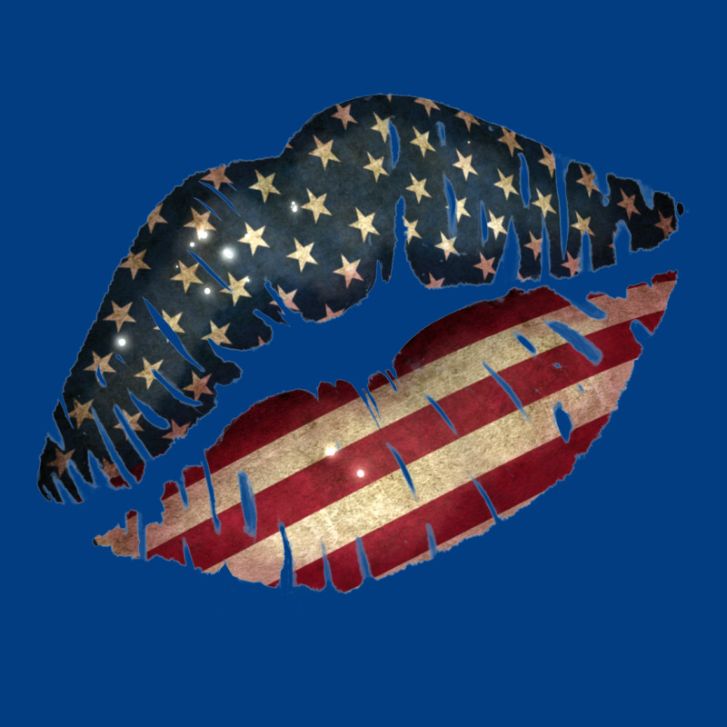 Vintage American Flag Lips Premium Sweatshirt by Bettercallsaul | Teevron