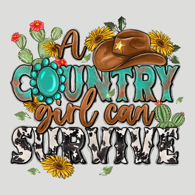 A Country Girl Can Survive Zipper Hoodie by MaliasSmallBusiness | Teevron