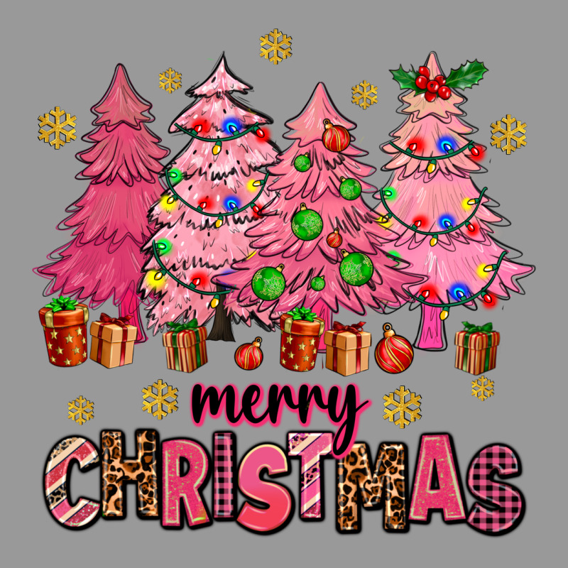 Pink Christmas Trees Vintage Hoodie by AdoDesignShop | Teevron
