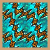 Turquoise Leopard Seamless Pattern Vintage Tee | Teevron