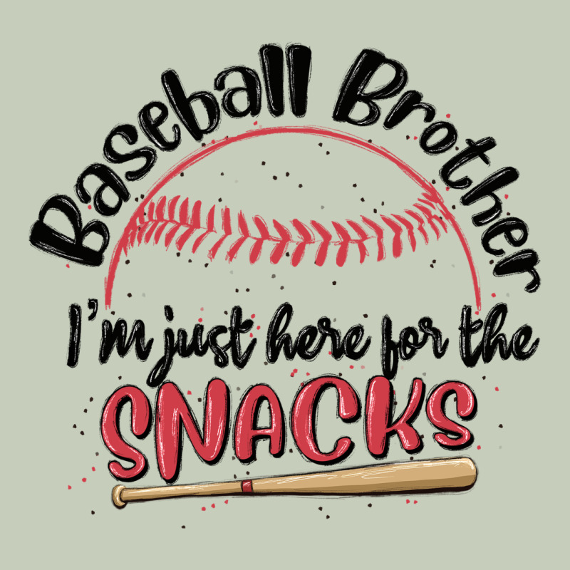 Baseball Brother I'm Just Here For The Snacks Long Sleeve Tee by MaliasSmallBusiness | Teevron