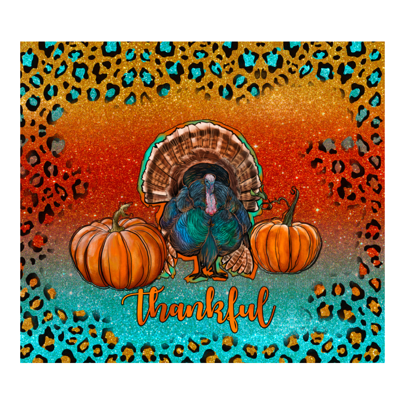 Thankful With Turkey And Pumpkins Premium Tee by RanaPortraitStore | Teevron