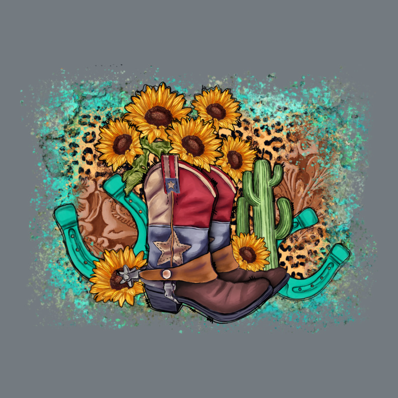 Cowboy Boots Sunflower Heavyweight Sweatshirt by AdoDesignShop | Teevron
