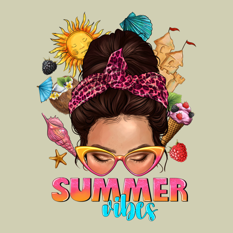 Summer Vibes Messy Bun Tbw Heavy Core Tee by texasbilliewilder | Teevron