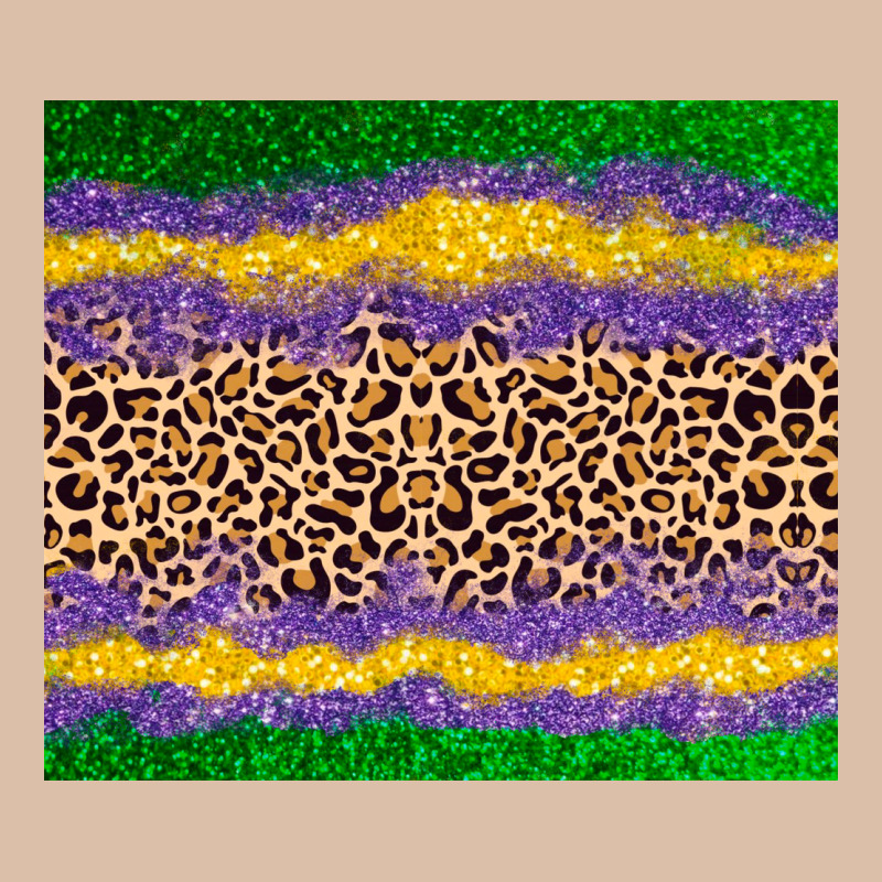 Mardi Gras Leopard Urban Heavy Tee by AdoDesignShop | Teevron