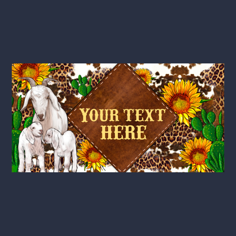 (preview)baby Goats And Sunflower And Cactus With Cowhide License Plat Heavyweight Sweatshirt by Artiststas | Teevron