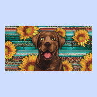 Western Chocolate Labrador License Plate Urban Heavy Tee | Teevron