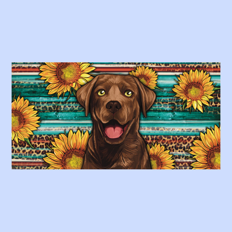 Western Chocolate Labrador License Plate Urban Heavy Tee by Artiststas | Teevron