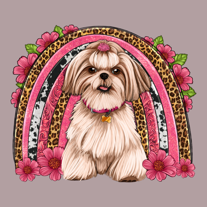 Shih Tzu Floral Rainbow Vintage Hoodie by JahusDesignShop | Teevron