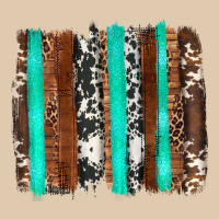 Western Cowhide Wood And Turquoise Glitter Brushstrokes Heavyweight Sweatshirt | Teevron