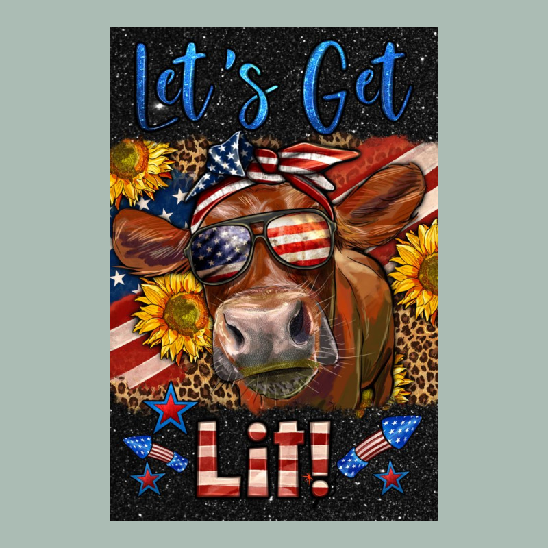Western Let's Get Lit Cow Classic Tee by LillyAllenDesigns | Teevron