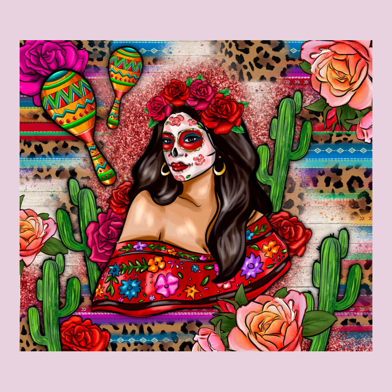 Mexico Girl Serape Ladies Tee by Zillion Design Studio | Teevron