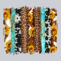 Western Cowhide Leopard Turquoise Brushstrokes Heavyweight Sweatshirt | Teevron