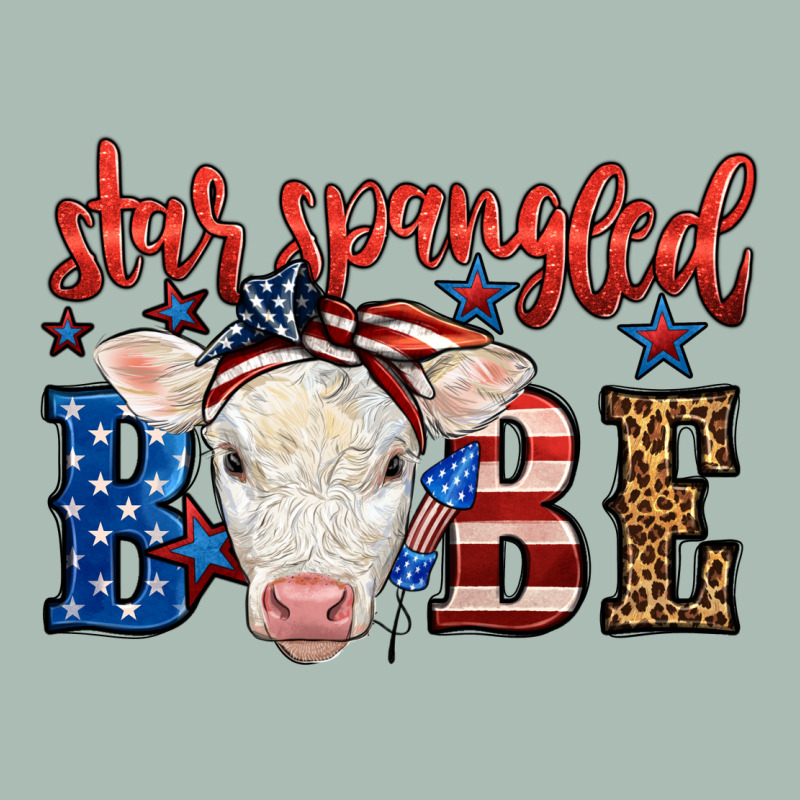 Western Star Spangled Baby Cow Classic Tee by LillyAllenDesigns | Teevron
