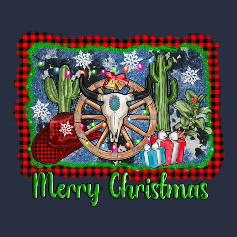 Merry Christmas Western Bull Skull Heavyweight Sweatshirt by AdoDesignShop | Teevron
