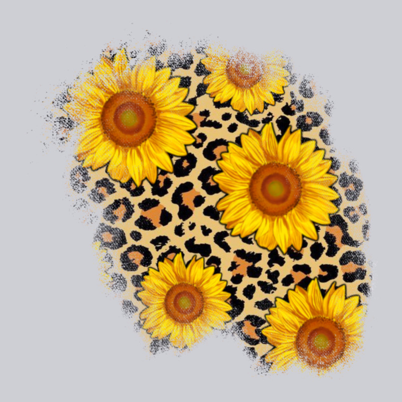 Leopard Sunflower Patch Heavyweight Sweatshirt by AdoDesignShop | Teevron