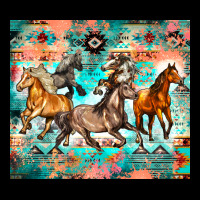 Western Running Horses Ladies Tee | Teevron