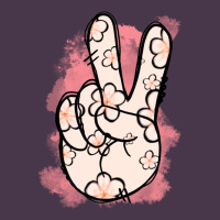 Floral Peace Sign Heavyweight Hoodie | Teevron