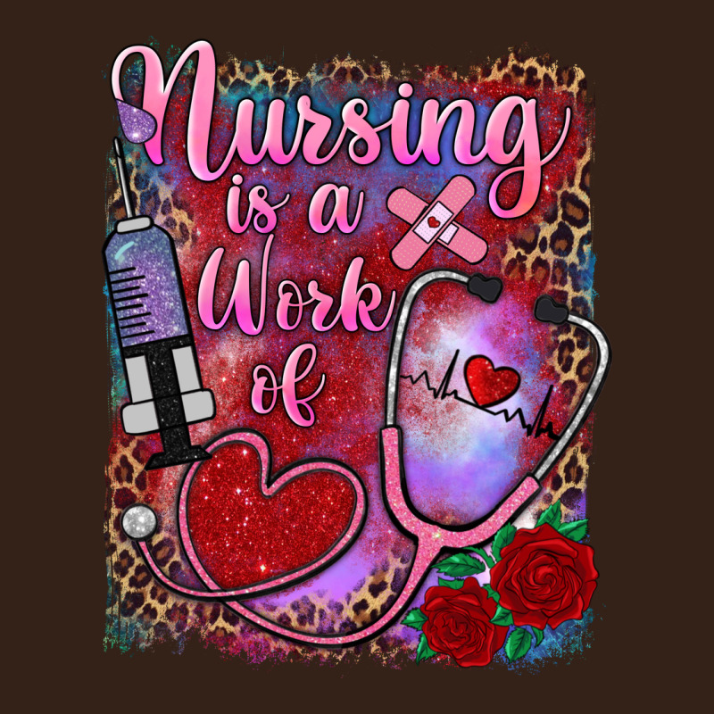 Nursing Is A Work Of Heart Heavy Core Tee by RanaPortraitStore | Teevron