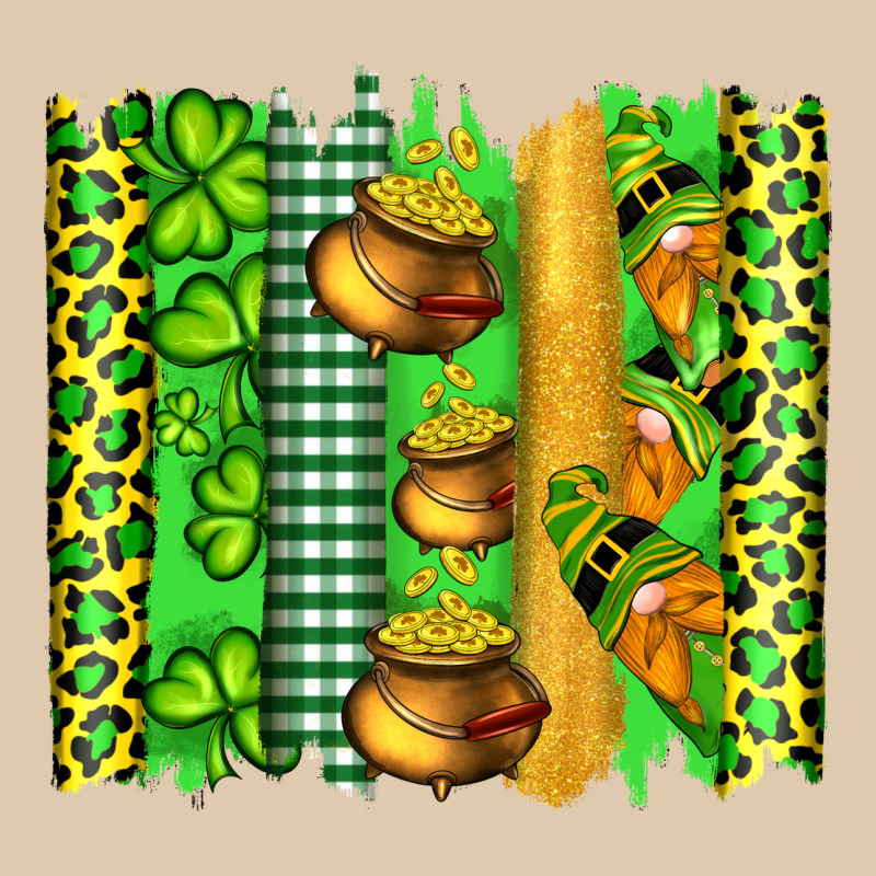 St Patricks Gnomes And Cloves With Leopard  Brushstrokes Heavyweight Sweatshirt by Artiststas | Teevron