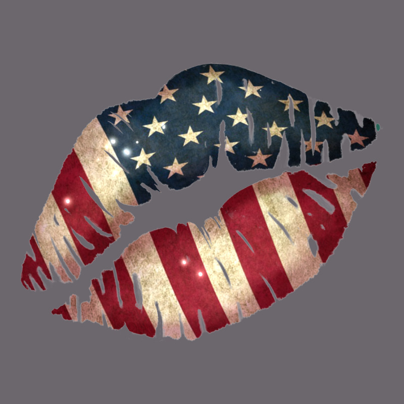 Vintage American Flag Lips Premium Sweatshirt by Bettercallsaul | Teevron