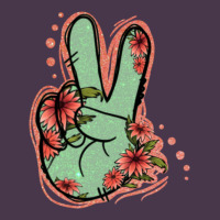 Green Glitter Floral Peace Sign Heavyweight Hoodie | Teevron