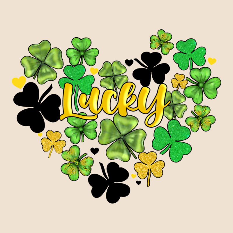 Lucky Heart Shaped Clover Urban Heavy Tee by AdoDesignShop | Teevron