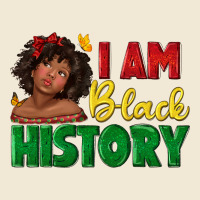 I Am Black History With Afro Black Girl Ladies Tee | Teevron