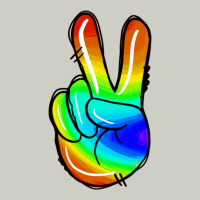 Rainbow Peace Sign Heavyweight Hoodie | Teevron