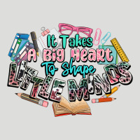 It Takes A Big Heart To Shape Little Mind Teacher Zipper Hoodie | Teevron