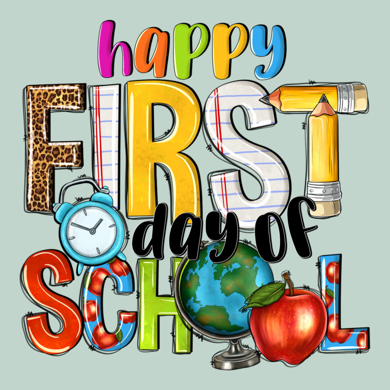 Happy First Day Of School Zipper Hoodie by NancyCooperArtShop | Teevron