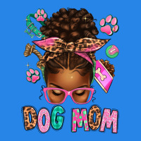 Afro Messy Bun Dog Mom Premium Hoodie | Teevron
