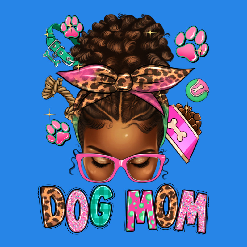 Afro Messy Bun Dog Mom Premium Hoodie by texasbilliewilder | Teevron