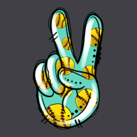 Softball Peace Sign Heavyweight Hoodie | Teevron