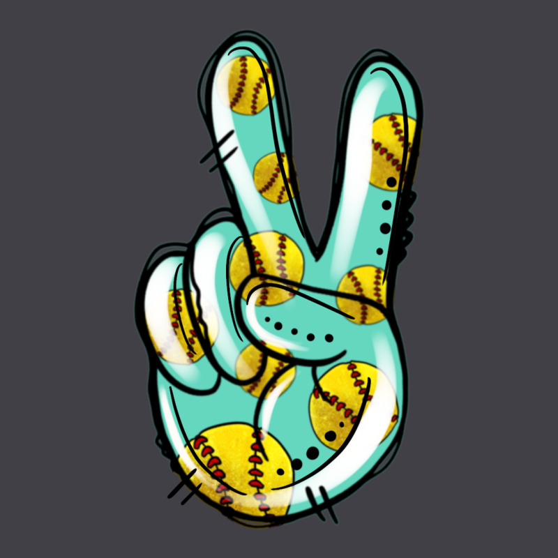 Softball Peace Sign Heavyweight Hoodie by Jasminsmagicworld | Teevron