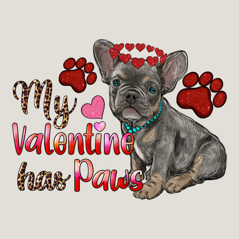 My Valentine Has Paws French Bulldog Heavy Core Tee by RanaPortraitStore | Teevron